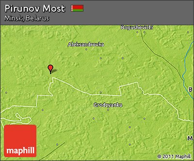 Physical 3D Map of Pirunov Most