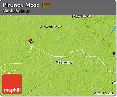 Physical 3D Map of Pirunov Most