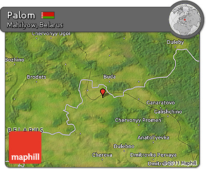 Satellite 3D Map of Palom