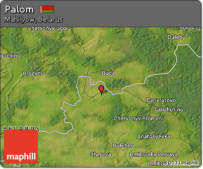 Satellite 3D Map of Palom