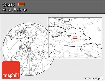 Blank Location Map of Osov