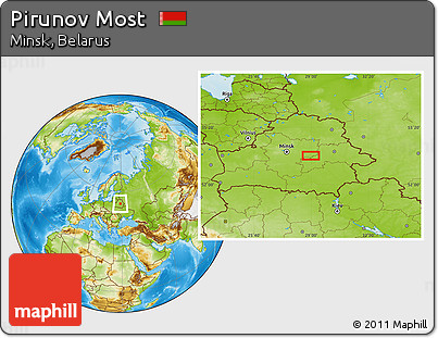 Physical Location Map of Pirunov Most