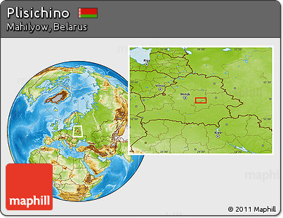 Physical Location Map of Plisichino