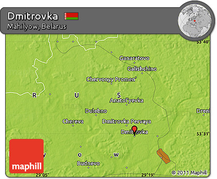 Physical Map of Dmitrovka