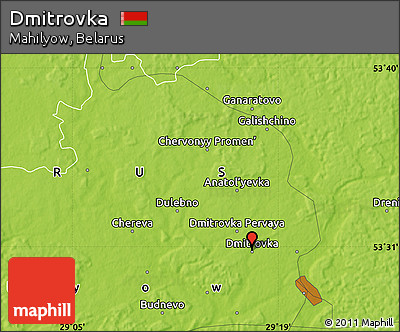 Physical Map of Dmitrovka