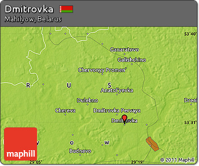 Physical Map of Dmitrovka