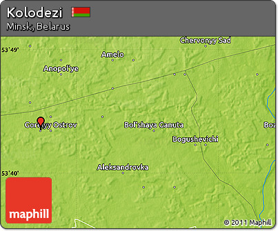 Physical Map of Kolodezi