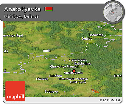 Satellite Panoramic Map of Anatol'yevka