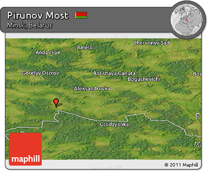 Satellite Panoramic Map of Pirunov Most