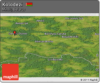 Satellite Panoramic Map of Kolodezi