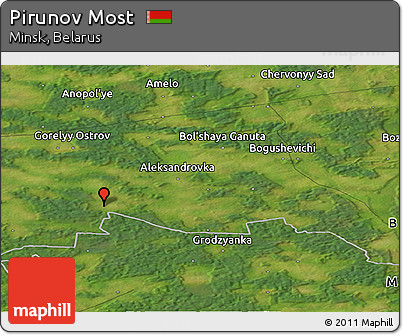 Satellite Panoramic Map of Pirunov Most