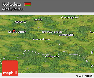 Satellite Panoramic Map of Kolodezi