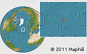 Satellite Location Map of the area around 53° 40' 8" N, 29° 40' 29" W