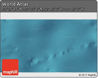 Satellite 3D Map of the Area around 53° 40' 8" N, 32° 13' 30" W