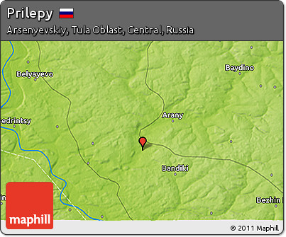 Physical 3D Map of Prilepy