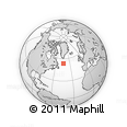 Outline Map of the Area around 53° 40' 8" N, 44° 7' 30" W, rectangular outline