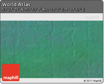 Satellite 3D Map of the Area around 53° 40' 8" N, 4° 19' 30" E