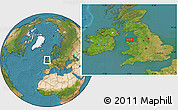 Satellite Location Map of the area around 53° 40' 8" N, 4° 10' 30" W