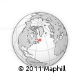 Outline Map of the Area around 53° 40' 8" N, 50° 4' 30" W, rectangular outline