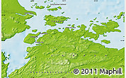 Physical Map of Muddy Bay