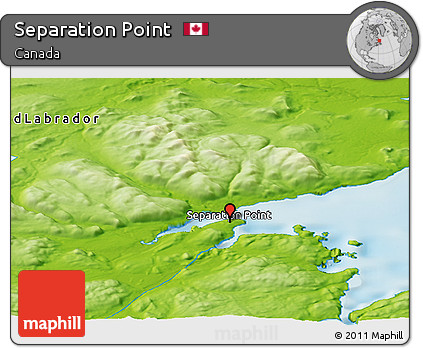 Physical Panoramic Map of Separation Point