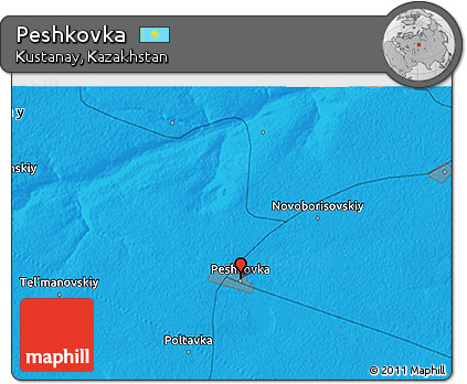Political 3D Map of Peshkovka