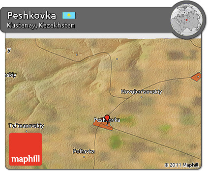 Satellite 3D Map of Peshkovka