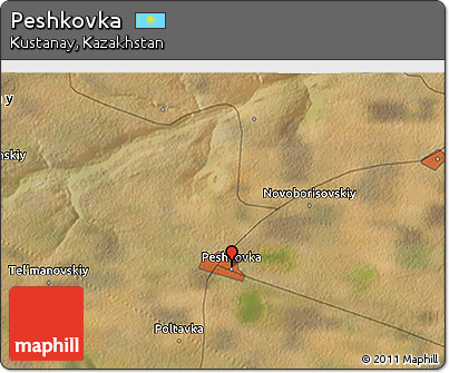 Satellite 3D Map of Peshkovka