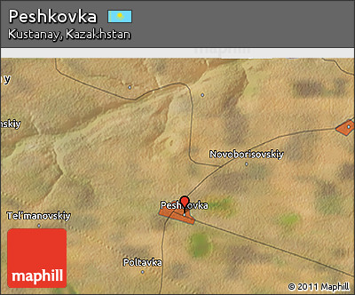 Satellite 3D Map of Peshkovka