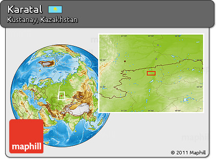 Physical Location Map of Karatal