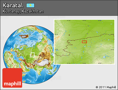 Physical Location Map of Karatal