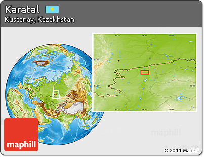 Physical Location Map of Karatal