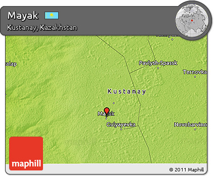 Physical 3D Map of Mayak