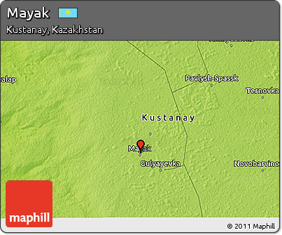 Physical 3D Map of Mayak