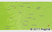 Physical 3D Map of the area around 53° 40' 8" N, 65° 31' 30" E