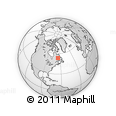 Outline Map of the Area around 53° 40' 8" N, 65° 22' 30" W, rectangular outline