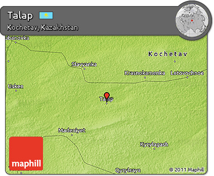 Physical 3D Map of Talap