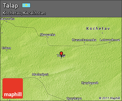Physical 3D Map of Talap