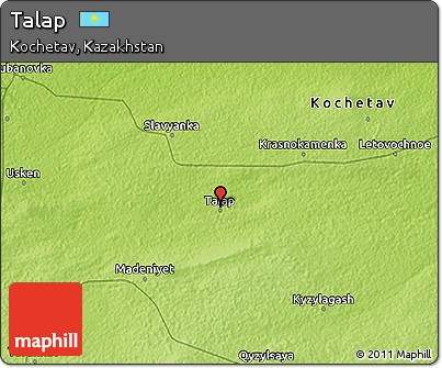 Physical 3D Map of Talap