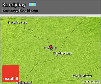 Physical 3D Map of Kundybay