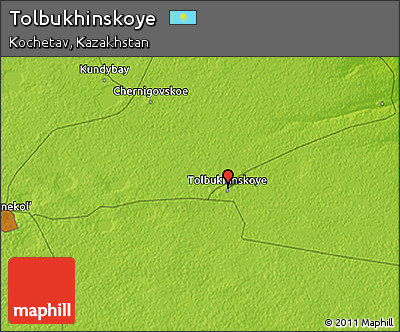 Physical 3D Map of Tolbukhinskoye