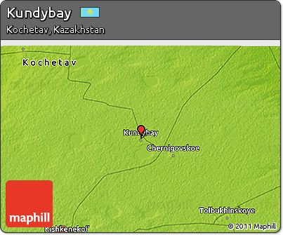Physical 3D Map of Kundybay