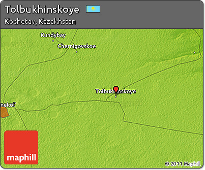 Physical 3D Map of Tolbukhinskoye