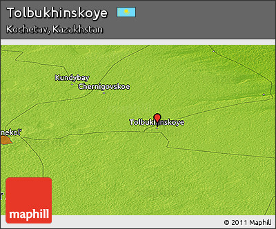 Physical Panoramic Map of Tolbukhinskoye
