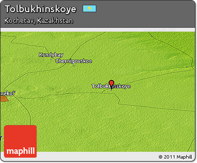 Physical Panoramic Map of Tolbukhinskoye