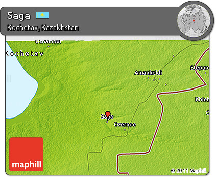 Physical 3D Map of Saga