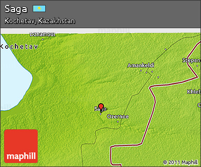 Physical 3D Map of Saga