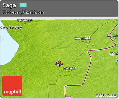 Physical 3D Map of Saga