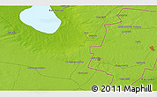 Physical 3D Map of the area around 53° 40' 8" N, 73° 10' 30" E