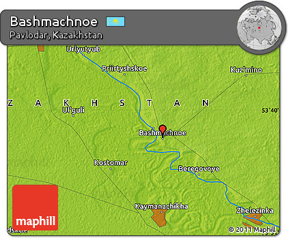 Physical Map of Bashmachnoe